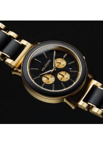 Holzkern Holzuhr Zwielicht (Ahorn/Gold), Herren, Naturholz