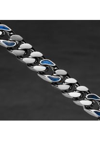 Holzkern Necklaces Men Silber und Sodalith