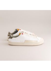 Fleeters Damen Peach Leopard wei&szlig;