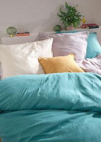 Parure de lit en gaze de coton en p&eacute;trole135x200 cm, 100% coton, bonprix