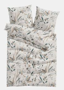 Parure de lit en linon en beige135x200 cm, 100% coton, Couleur/Motif: cr&egrave;me, bonprix