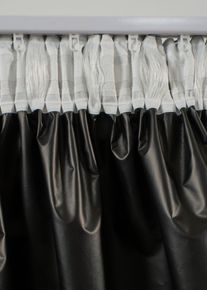 Verdunkelungsvorhang mit beschichteter schwarzer R&uuml;ckseite (1er Pack) in gr&uuml;n, 145x135 cm, bonprix