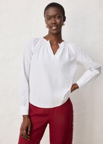 Tunika mit Seidenanteil in weiss, Gr&ouml;sse 36, bonprix