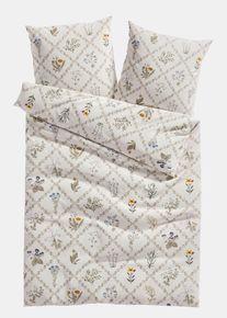 Parure de lit en linon en beige135x200 cm, 100% coton, Couleur/Motif: cr&egrave;me, bonprix