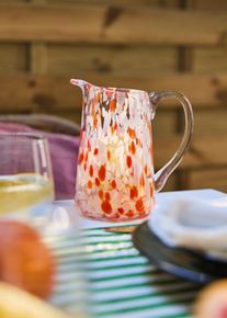 Glaskrug in weiss, 19x16,5 cm, bonprix