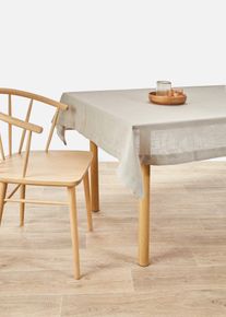 Tischdecke mit Leinenanteil in braun, 130x160 cm, bonprix