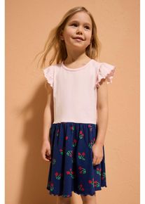 Jerseykleid aus reiner Bio-Baumwolle in rosa, Gr&ouml;sse 92, 100% Baumwolle, bonprix