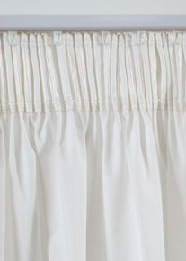 Vorhang aus Bio Baumwolle (1er Pack) in weiss, 145x110 cm, 100% Baumwolle, bonprix