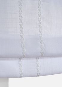Store pliss&eacute; brod&eacute; dans diverses tailles en blanc130x45 cm, bonprix