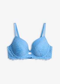 Schalen-BH mit orientalischer Spitze in blau, Gr&ouml;sse 100B, bonprix