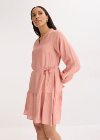 Tunika-Kleid aus softem Viskose-Mix in rosa, Gr&ouml;sse 40, bonprix