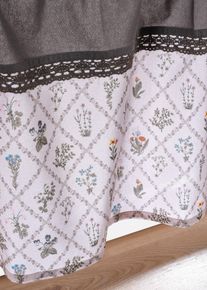 Brise-bise en coton en gris30x90 cm, 100% coton, Couleur/Motif: gris/beige, bonprix