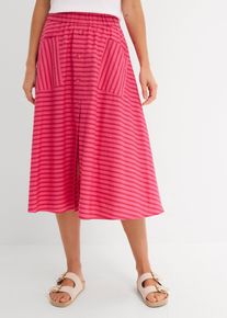 Rock aus reiner Baumwolle in rot, Gr&ouml;sse 38, 100% Baumwolle, bonprix