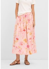 Maxirock aus luftigem Cr&ecirc;pe in rosa, Gr&ouml;sse 38, bonprix