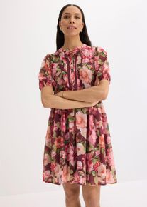 Tunika-Kleid mit Spitze in rot, Gr&ouml;sse 36, bonprix