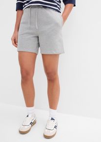 Sweat-Shorts aus reiner Bio-Baumwolle in grau, Gr&ouml;sse 36/38 (S), aus &uuml;ber 80% Baumwolle, bonprix