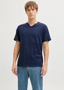 JJ REBEL Henleyshirt aus reiner Baumwolle in blau, Gr&ouml;sse 56/58 (XL), 100% Baumwolle, bonprix