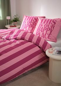 Parure de lit avec d&eacute;grad&eacute; de couleurs en fuchsia135x200 cm, Couleur/Motif: rose vif/rose, bonprix