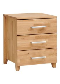 Livetastic Nachttisch , Eichefarben , Kunststoff , Wildeiche , massiv , 3 Schublade(n) Schubladen , 45x55x42 cm , Schlafzimmer, Nachttische