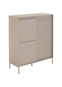Xora Highboard , Kaschmir , Metall, Holzwerkstoff , 6 F&auml;cher , 102.8x123.2x40 cm , Bsci , Kleinm&ouml;bel, Kommoden, Highboards