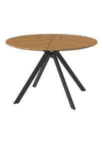 Ambia Garden Gartentisch , Teakfarben , Metall, Kunststoff , rund , eckig , 120x74x120 cm , Gartenm&ouml;bel, Gartentische, Gartentische