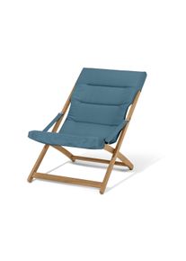 Tchibo - Zusammenklappbarer Gartensessel - 64x98,5x79cm - blau - Akazienholz / Polyester / Polyurethan
