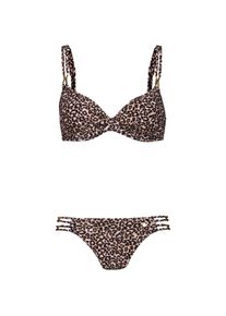 Lascana B&uuml;gel-Bikini wattiert Bikini Set Damen - Gr&ouml;&szlig;e 40 / C - braun