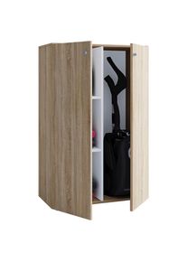 Mid.you Kommode , Sonoma Eiche , Kunststoff , 2 F&auml;cher , 70x105x39 cm , Kleinm&ouml;bel, Kommoden, Kommoden