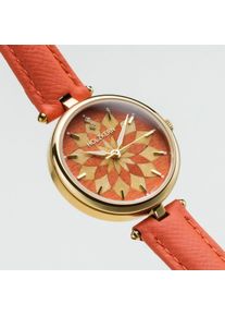 Holzkern; Holzuhr Mirrormaze (Tulpenbaum/Gold), Damen, Naturholz