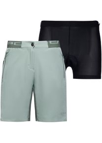 CMP Fahrradshorts Damen - Gr&ouml;&szlig;e 36 - gr&uuml;n
