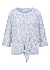 Peter Hahn - Bluse mit Rundhals-Ausschnitt, weiss, Gr. 48, Baumwolle