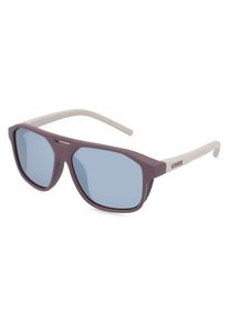 Uvex S533099 cosmic | Occhiali da sole unisex| Rettangolare | Montatura: Policarbonato Rosso Grigio | Colore del vetro: Grigio Specchiato Argento