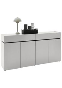 Voleo Schuhschrank , Kaschmir , Holzwerkstoff , 6 F&auml;cher , 2 Schublade(n) Schubladen , 180x92x40 cm , Typenauswahl, Beim&ouml;bel erh&auml;ltlich, h&auml;ngend, stehend , Garderobe, Schuhaufbewahrung, Schuhschr&auml;nke