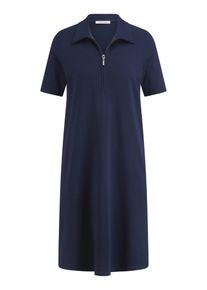 Peter Hahn - Polo-Kleid, blau, Gr. 48, Viskose