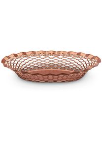 Roger Orfevre Franz&ouml;sischer Brotkorb oval klein Kupferfarben