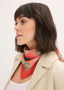 Foulard &agrave; imprim&eacute; tropical en orange, Taille Onesize, Couleur/Motif: orange floral, bonprix
