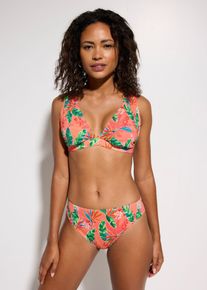 Bikini triangle (2 pces) en orange, Taille 38, Couleur/Motif: corail floral, bonprix