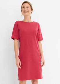 Robe en jersey coton extensible en rouge, Taille 44/46 (L), 95% coton, Couleur/Motif: rouge cerise, bonprix
