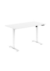 Livetastic Schreibtisch , Weiss , Metall, Holzwerkstoff , rechteckig , eckig , 80x73-123x160 cm , h&ouml;henverstellbar , B&uuml;rom&ouml;bel, Schreibtische, B&uuml;rotische