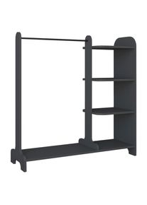 Mid.you Garderobe , Anthrazit , Holzwerkstoff , 3 F&auml;cher , 106x110x35 cm , Garderobe, Garderobensets & -serien, Garderoben-Sets
