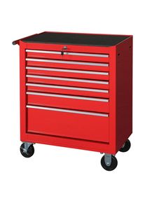 Werkstattwagen , Rot , Metall, Kunststoff , 68x78x33 cm , Freizeit & Co, Haus & Garten