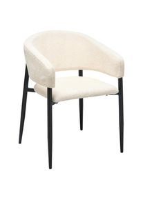 Livetastic Armlehnstuhl , Beige , Holz, Metall, Textil , Pappel , Sperrholz , konisch , 50x82x59 cm , inklusive Armlehnen , Esszimmer, St&uuml;hle, Polsterst&uuml;hle