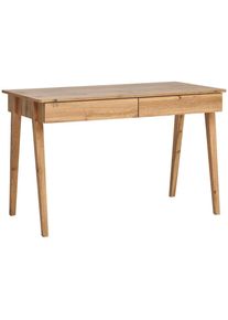 Livetastic Schreibtisch , Eiche Wotan , Holzwerkstoff , 2 Schublade(n) Schubladen , rechteckig , S&auml;ule , 60x76x120 cm , Bsci , B&uuml;rom&ouml;bel, Schreibtische, B&uuml;rotische