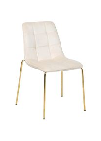 Livetastic Stuhl , Beige , Holz, Metall, Textil , Pappel , Sperrholz , Rundrohr , 57x83x60 cm , stapelbar , Esszimmer, St&uuml;hle, Esszimmerst&uuml;hle