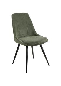 Livetastic Stuhl , Gr&uuml;n , Holz, Metall, Textil , Pappel , Sperrholz , konisch , 49x88x59 cm , Esszimmer, St&uuml;hle, Esszimmerst&uuml;hle