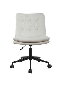 Livetastic Drehstuhl , Creme , Metall, Kunststoff, Textil , Drehkreuz , 42x98x45 cm , Sitzfl&auml;che 360&deg; drehbar , B&uuml;rom&ouml;bel, B&uuml;rost&uuml;hle, Drehstuhl