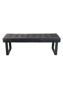 Livetastic Sitzbank , Dunkelgrau , Metall, Textil , 140x49x48 cm , Esszimmer, B&auml;nke, Sitzb&auml;nke