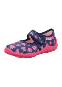 Superfit Hausschuh 'Bonny' M&auml;dchen Gr&ouml;&szlig;e 32 blau / navy / fuchsia