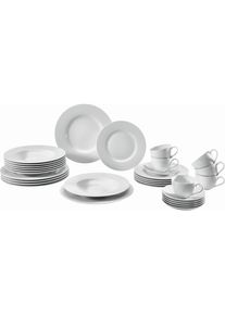 Villeroy & Boch Villeroy & Boch Kombiservice , Weiss , Keramik , 30-teilig , Uni , 200 ml,200 ml , Geschirr, Geschirr-Sets, Kombiservice