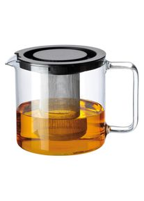 Novel Teekanne , Klar , Metall, Kunststoff, Glas , 1,3 l , Lfgb, Made in Europe , Siebeinsatz , Geschirr, Kannen & Karaffen, Teekannen